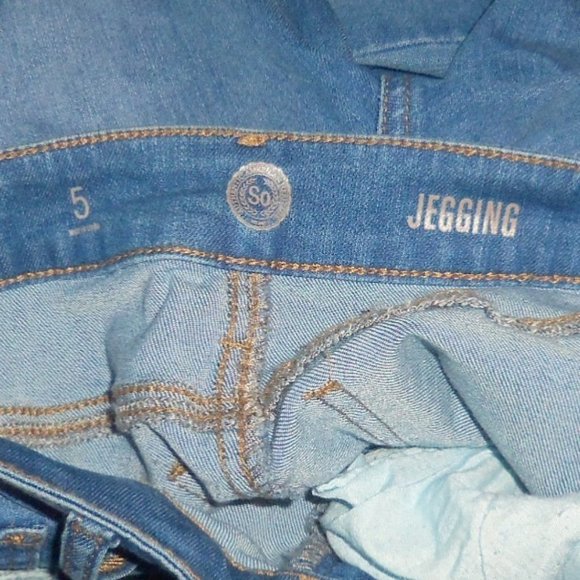 SO Blue Jeggings Jeans - Juniors Size 5 (27x29) - Picture 6 of 8